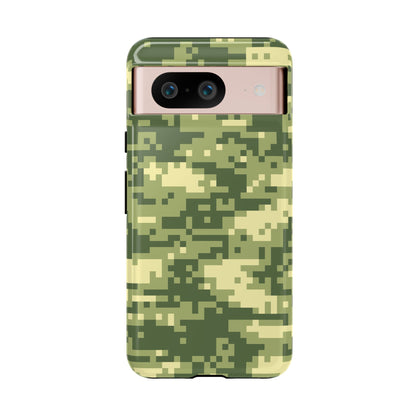 Olive Pixel Camo Tough Phone Case