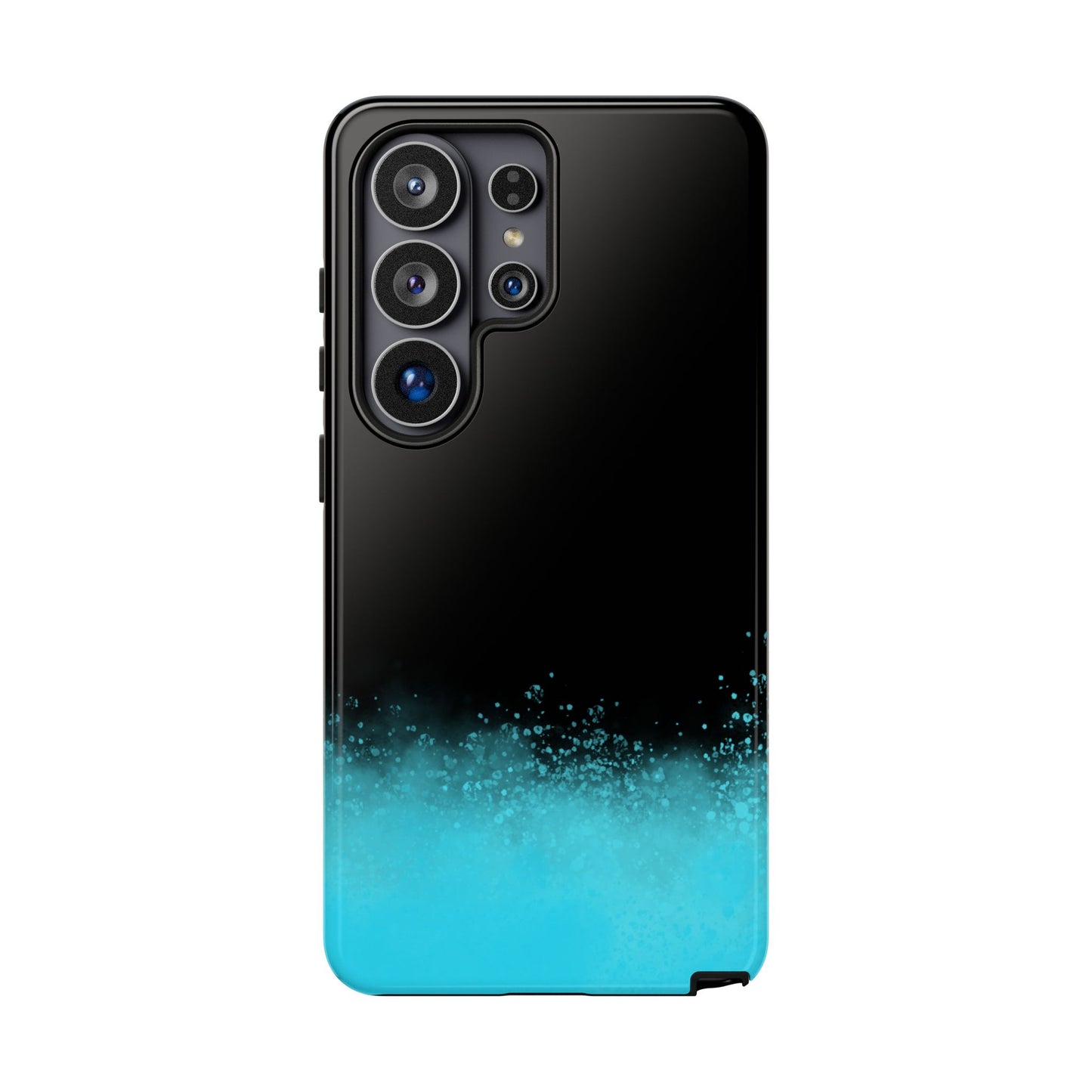 Black Aqua Splash Tough Phone Case