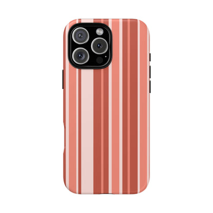 Terracotta Stripe Tough Phone Case