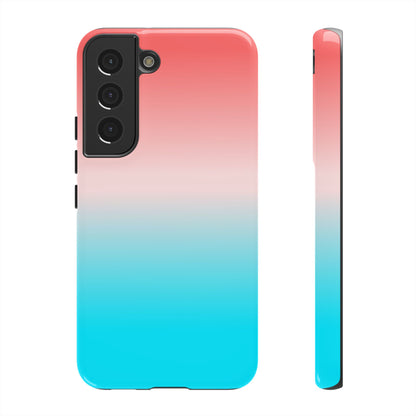 Pink Aqua Gradient Tough Phone Case