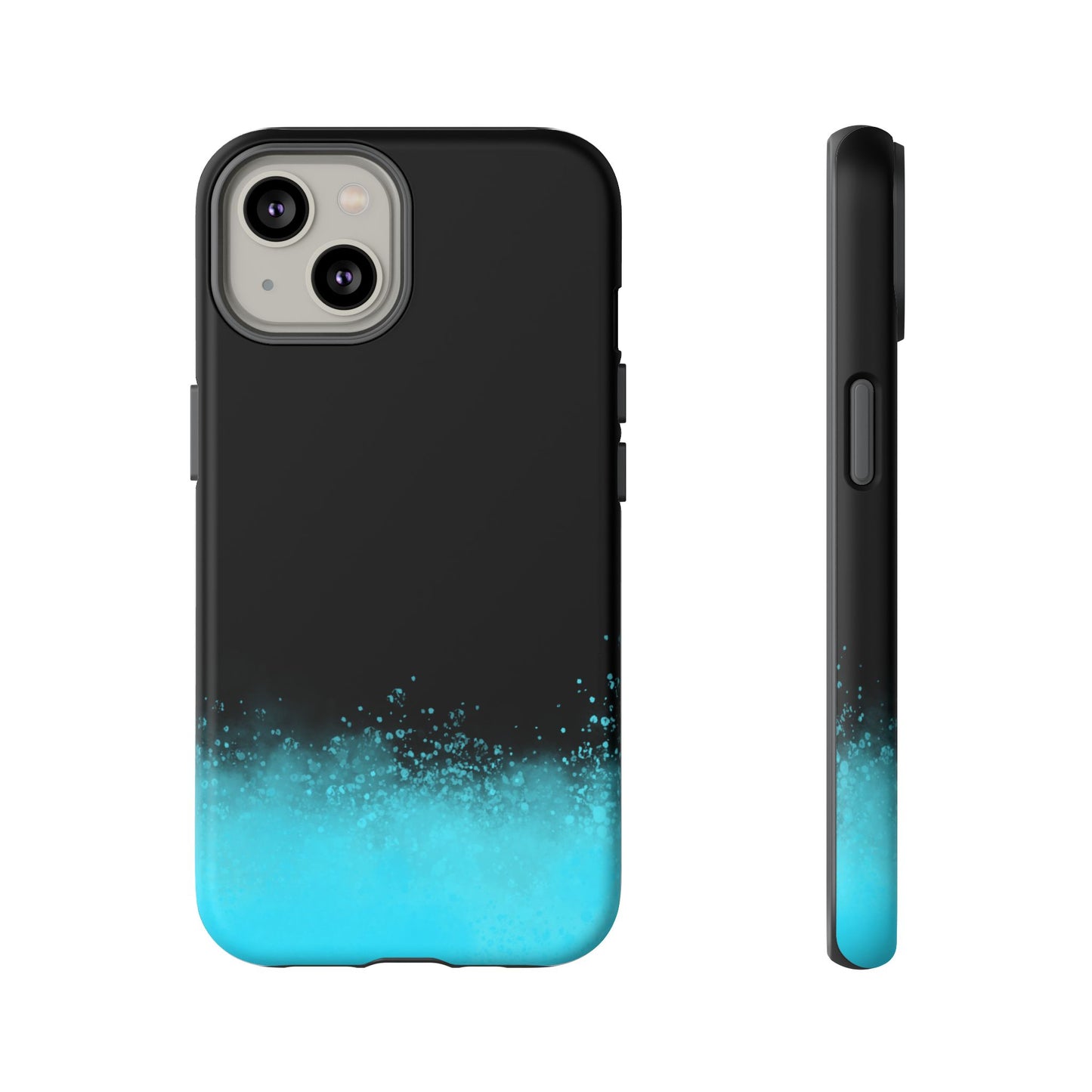 Black Aqua Splash Tough Phone Case