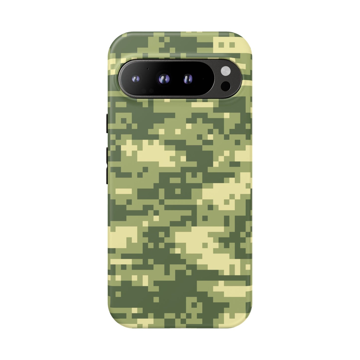 Olive Pixel Camo Tough Phone Case