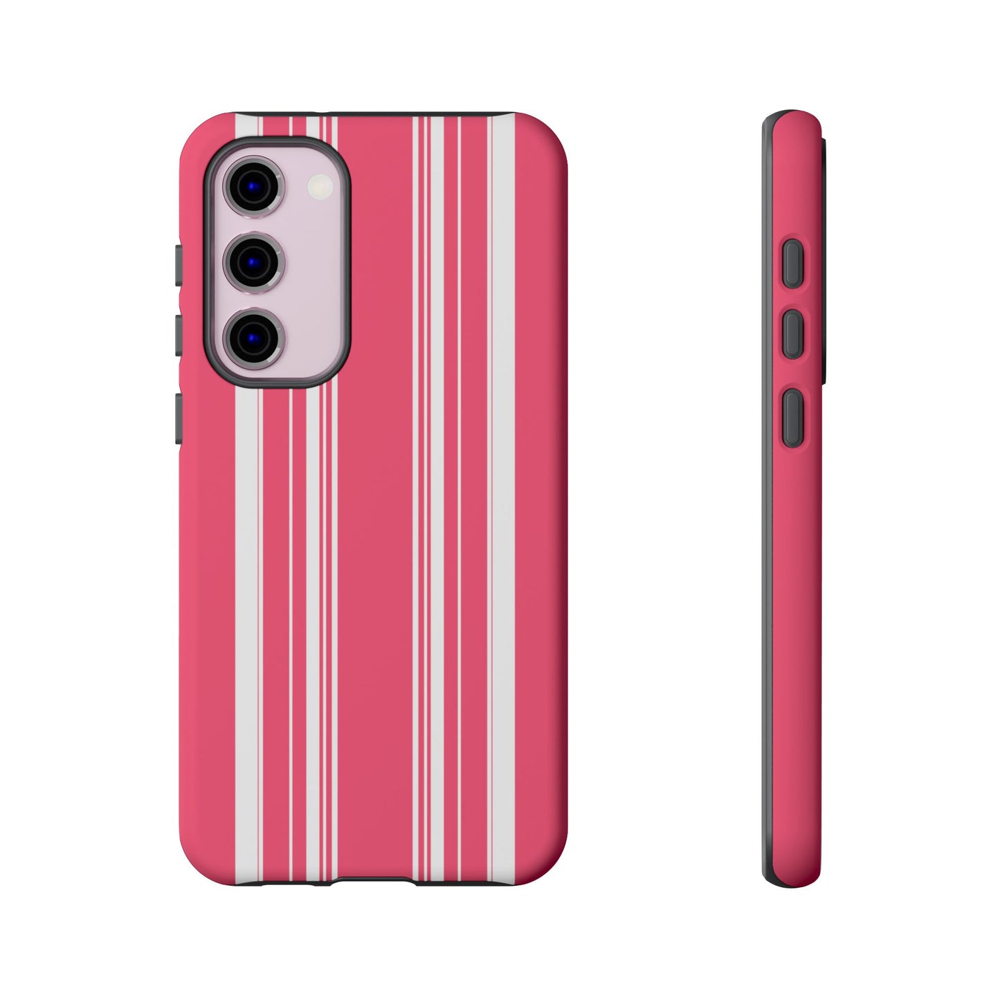 Pink Prep Stripe Tough Phone Case