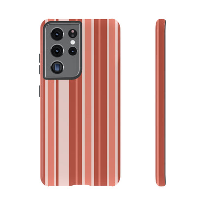 Terracotta Stripe Tough Phone Case