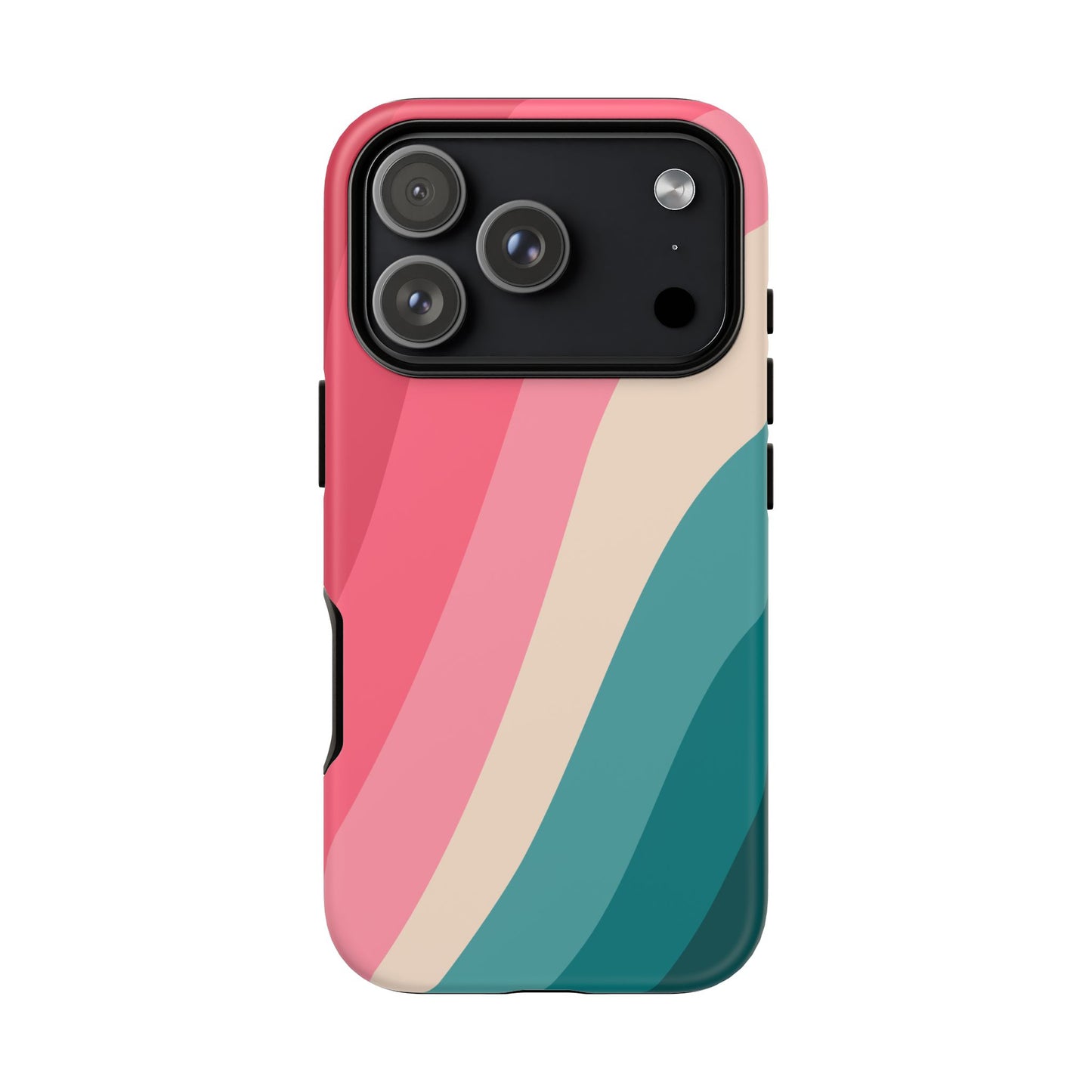 Blush Teal Wave Tough Phone Case