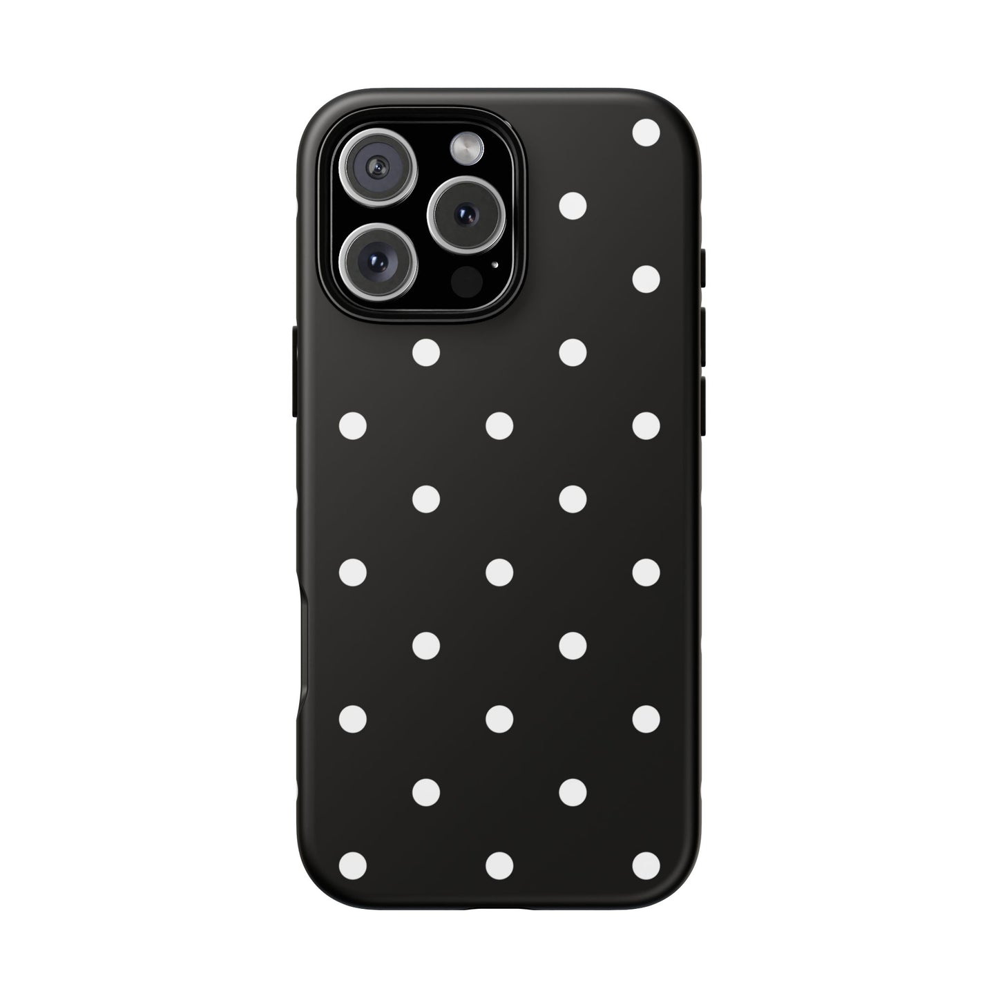 Black Polka Dot Tough Phone Case