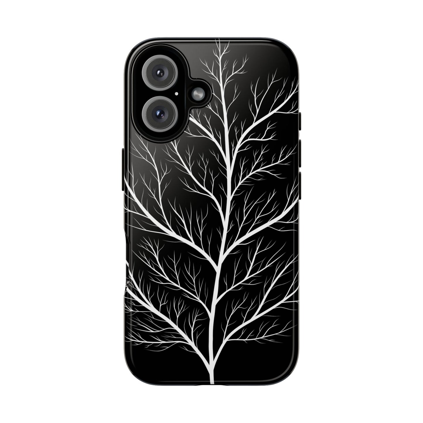 White Tree Silhouette Tough Phone Case