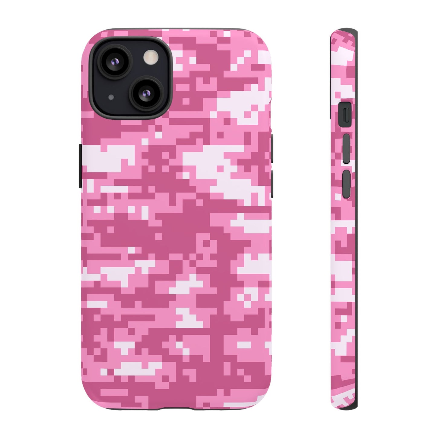Pink pixel Camo Design Tough Phone Case
