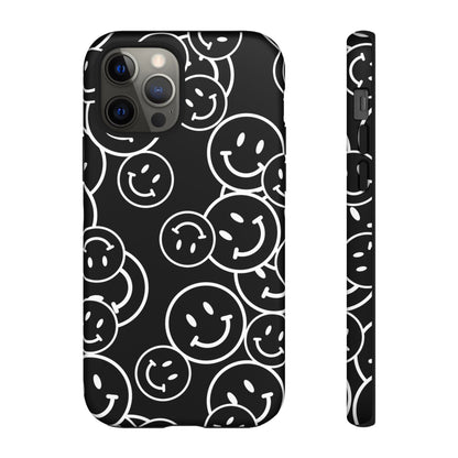 Happy Face Pattern Tough Phone Case