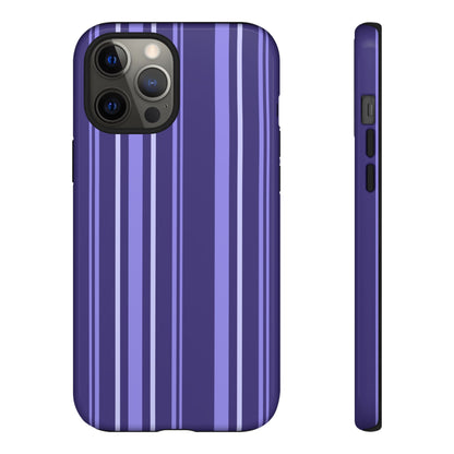 Berry Violet Stripe Tough Phone Case