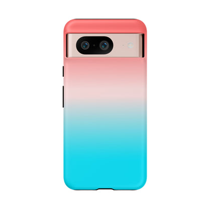 Pink Aqua Gradient Tough Phone Case