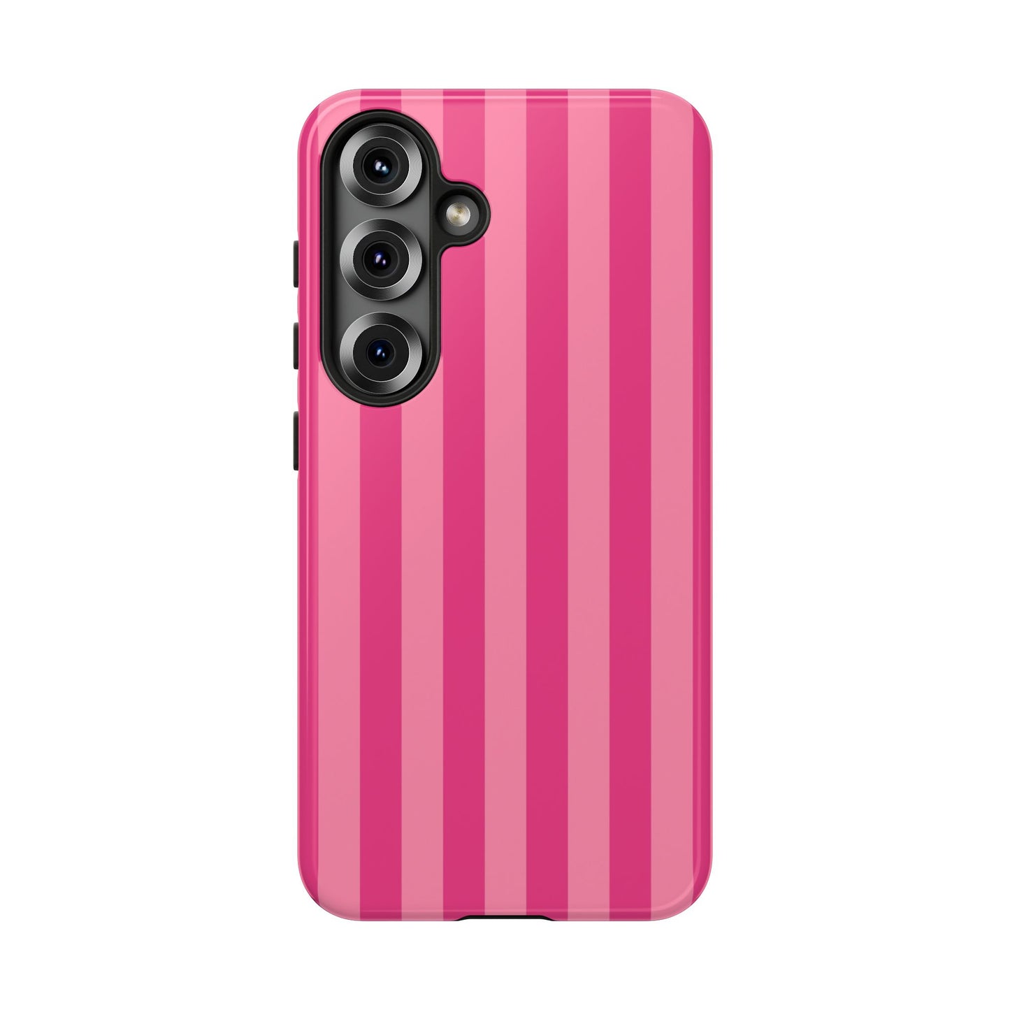 Pink Candy Stripe Tough Phone Case