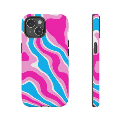 Candy Aqua Wave Tough Phone Case
