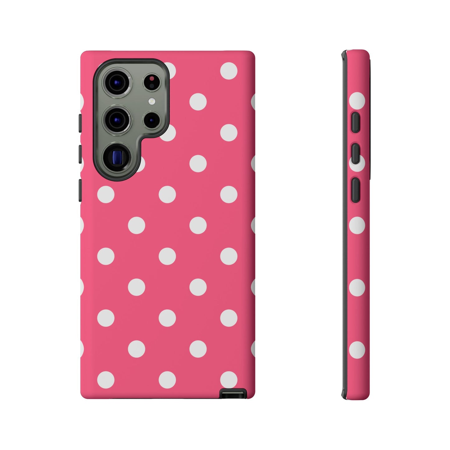 Bubblegum Pink Polka Dot Tough Phone Case