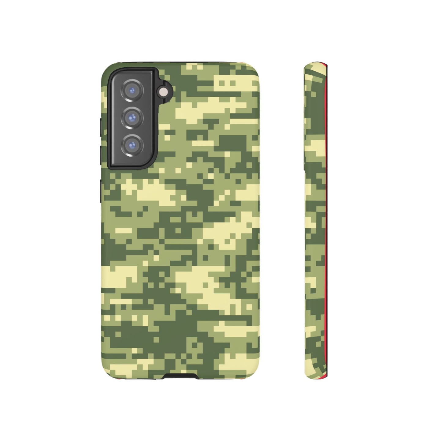 Olive Pixel Camo Tough Phone Case