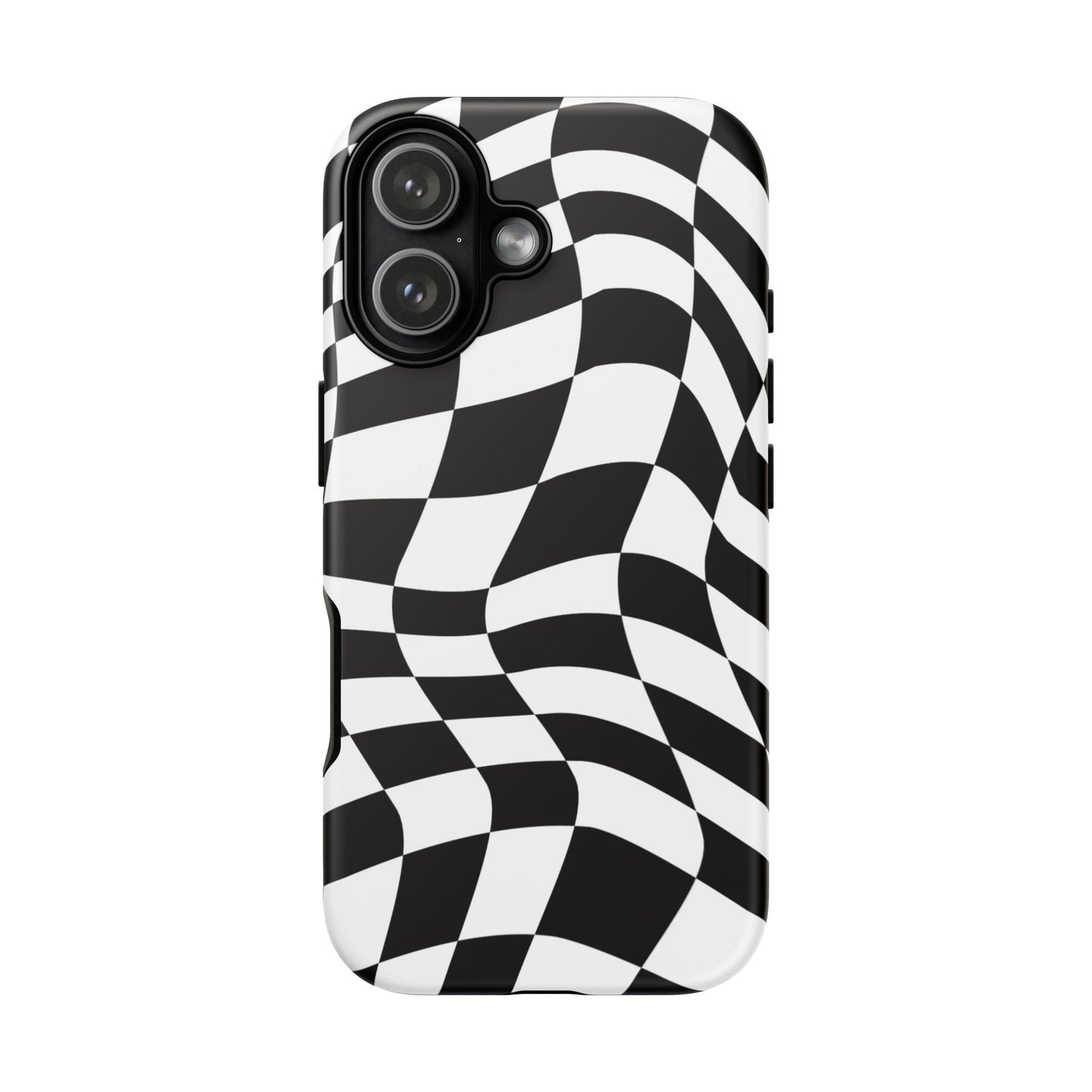 Warped Checker Tough Phone Case