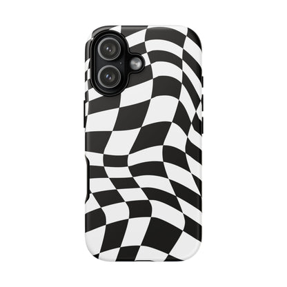 Warped Checker Tough Phone Case