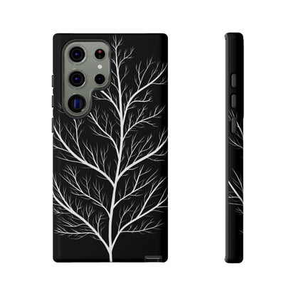 White Tree Silhouette Tough Phone Case
