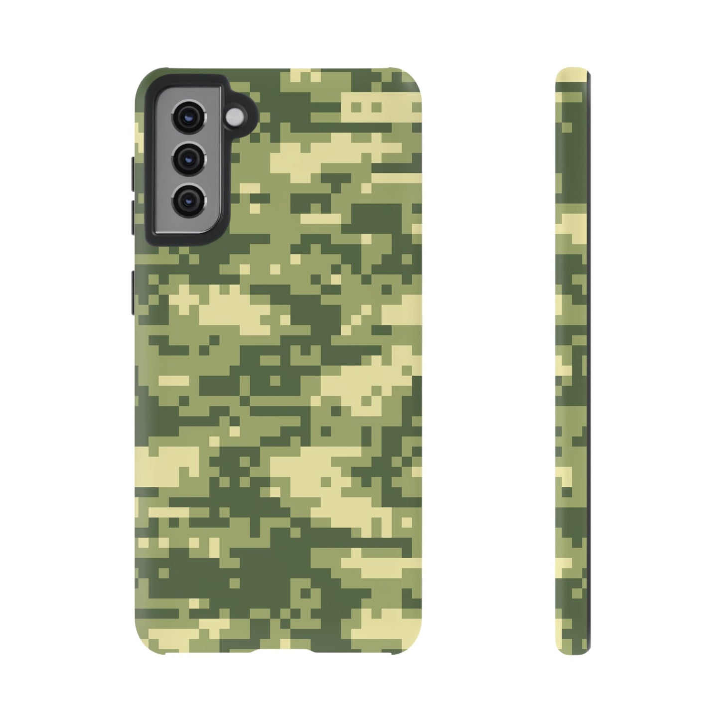 Olive Pixel Camo Tough Phone Case