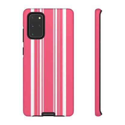 Pink Prep Stripe Tough Phone Case