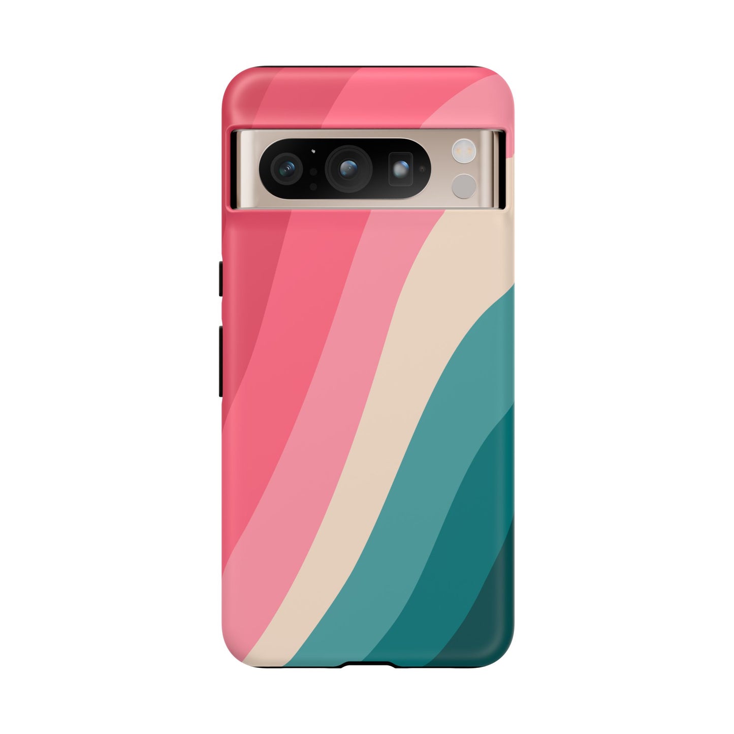 Blush Teal Wave Tough Phone Case