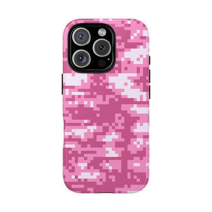 Pink pixel Camo Design Tough Phone Case