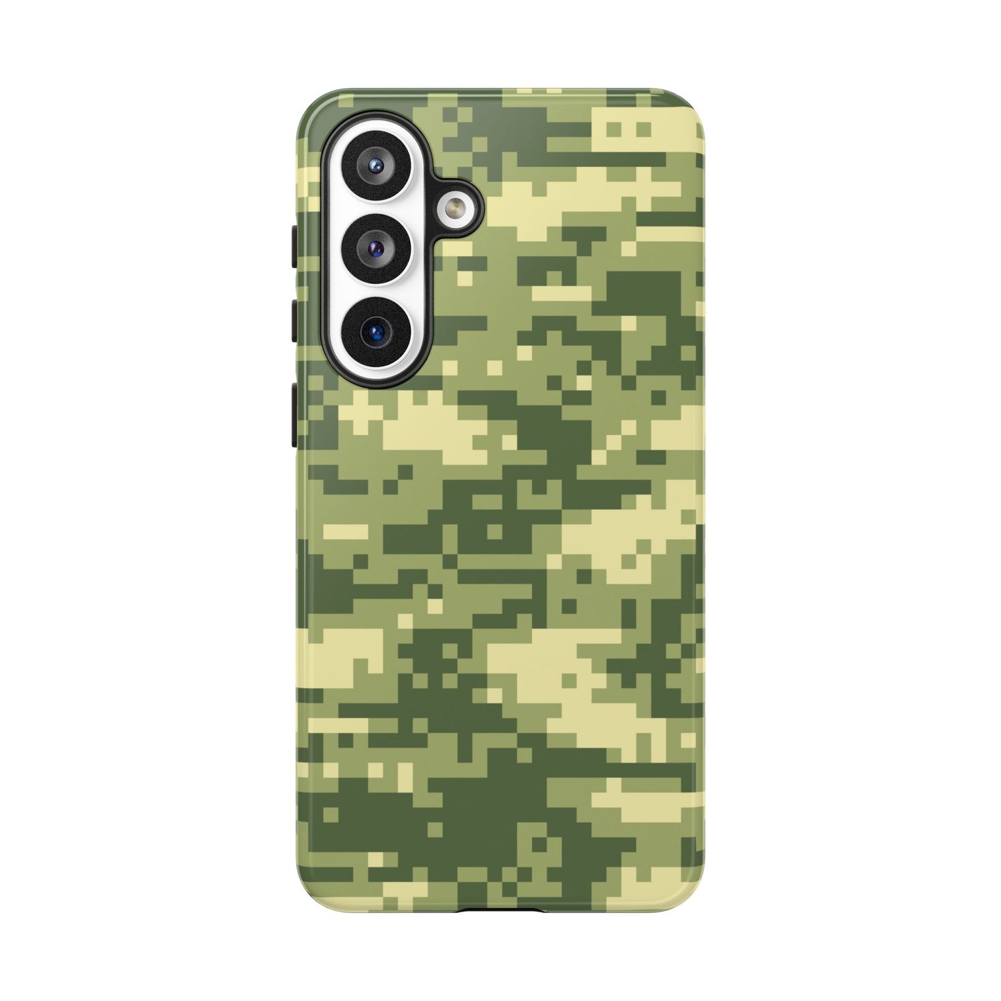 Olive Pixel Camo Tough Phone Case