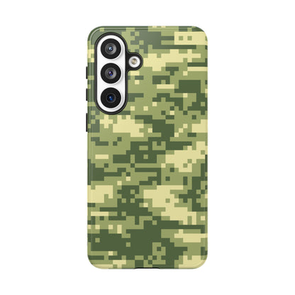 Olive Pixel Camo Tough Phone Case