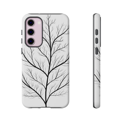 Black Branch Tree Tough Phone Case