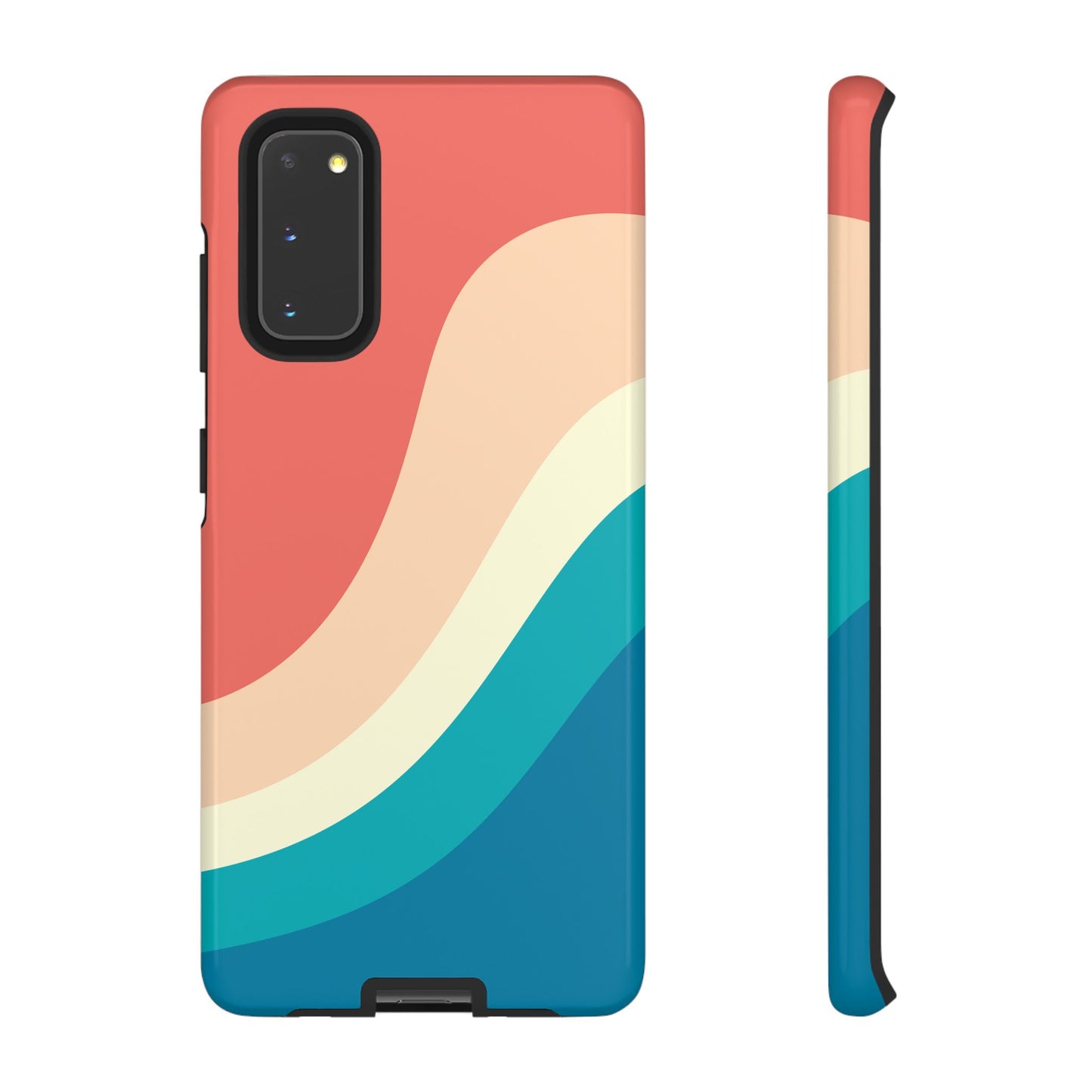 Retro Sunset Wave Tough Phone Case