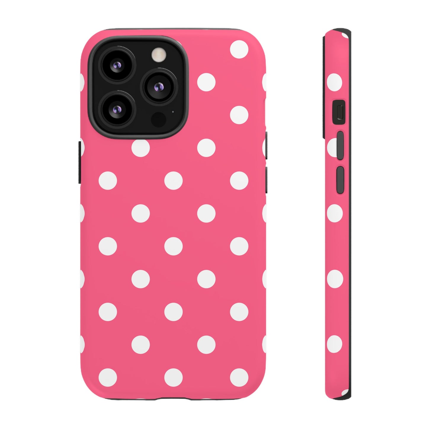Bubblegum Pink Polka Dot Tough Phone Case