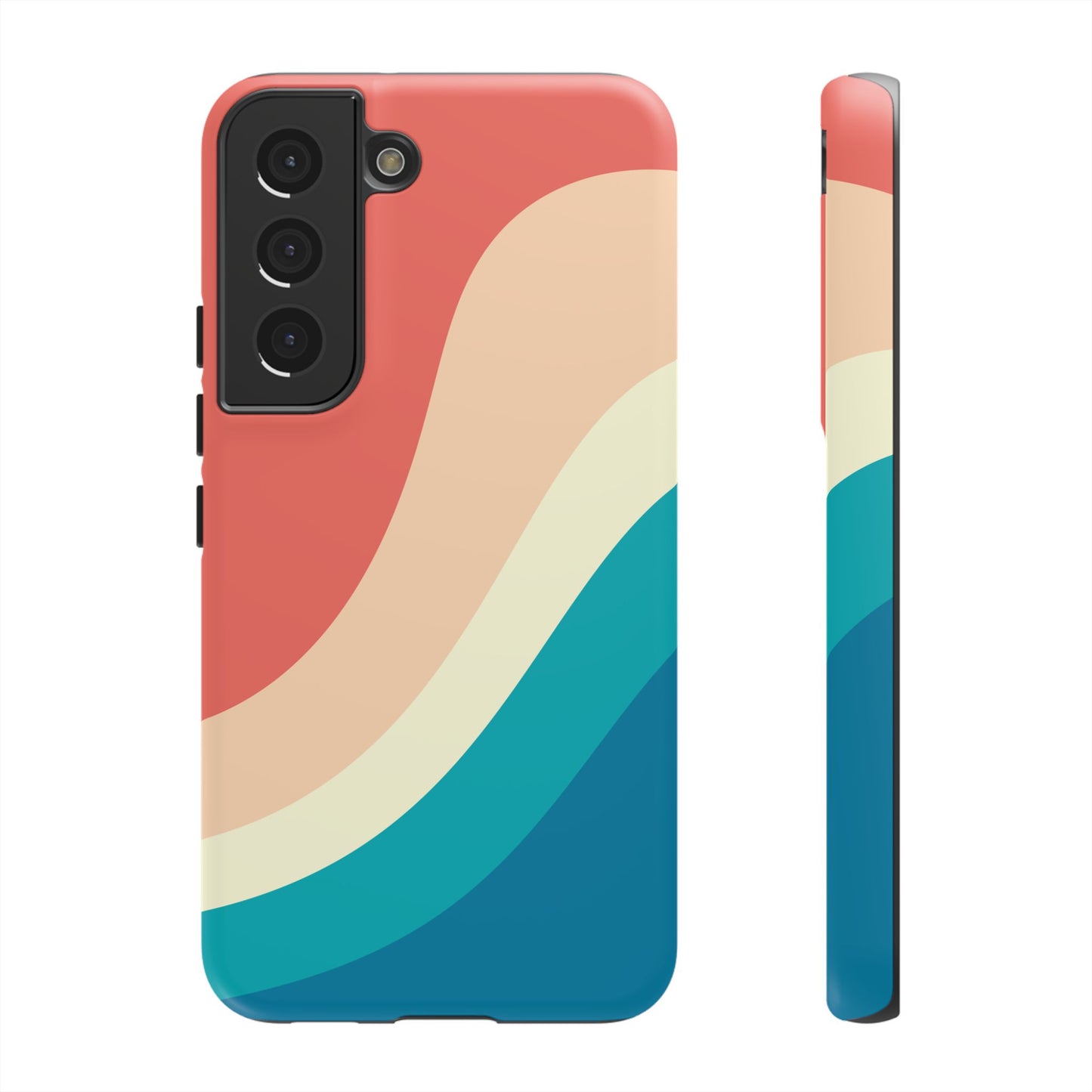 Retro Sunset Wave Tough Phone Case