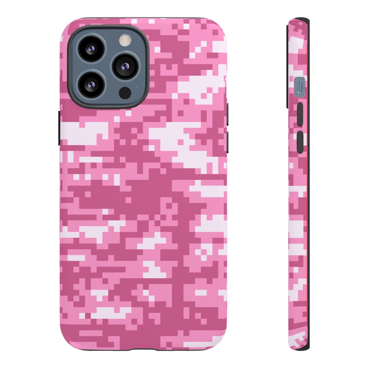 Pink pixel Camo Design Tough Phone Case