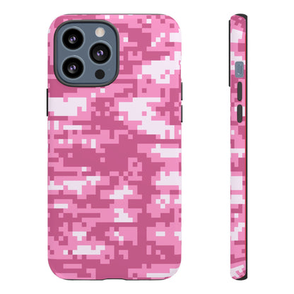 Pink pixel Camo Design Tough Phone Case