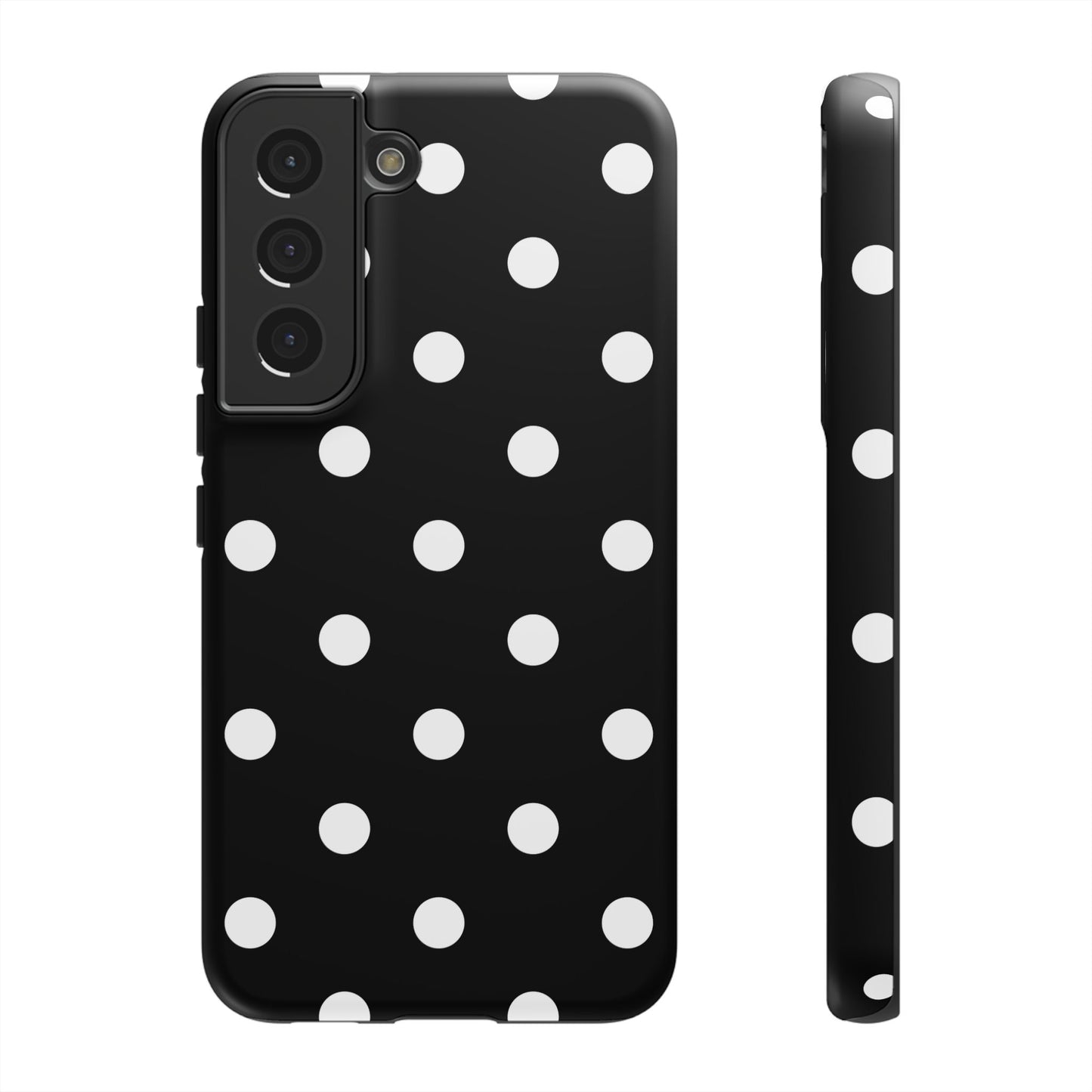 Black Polka Dot Tough Phone Case