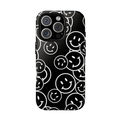 Happy Face Pattern Tough Phone Case