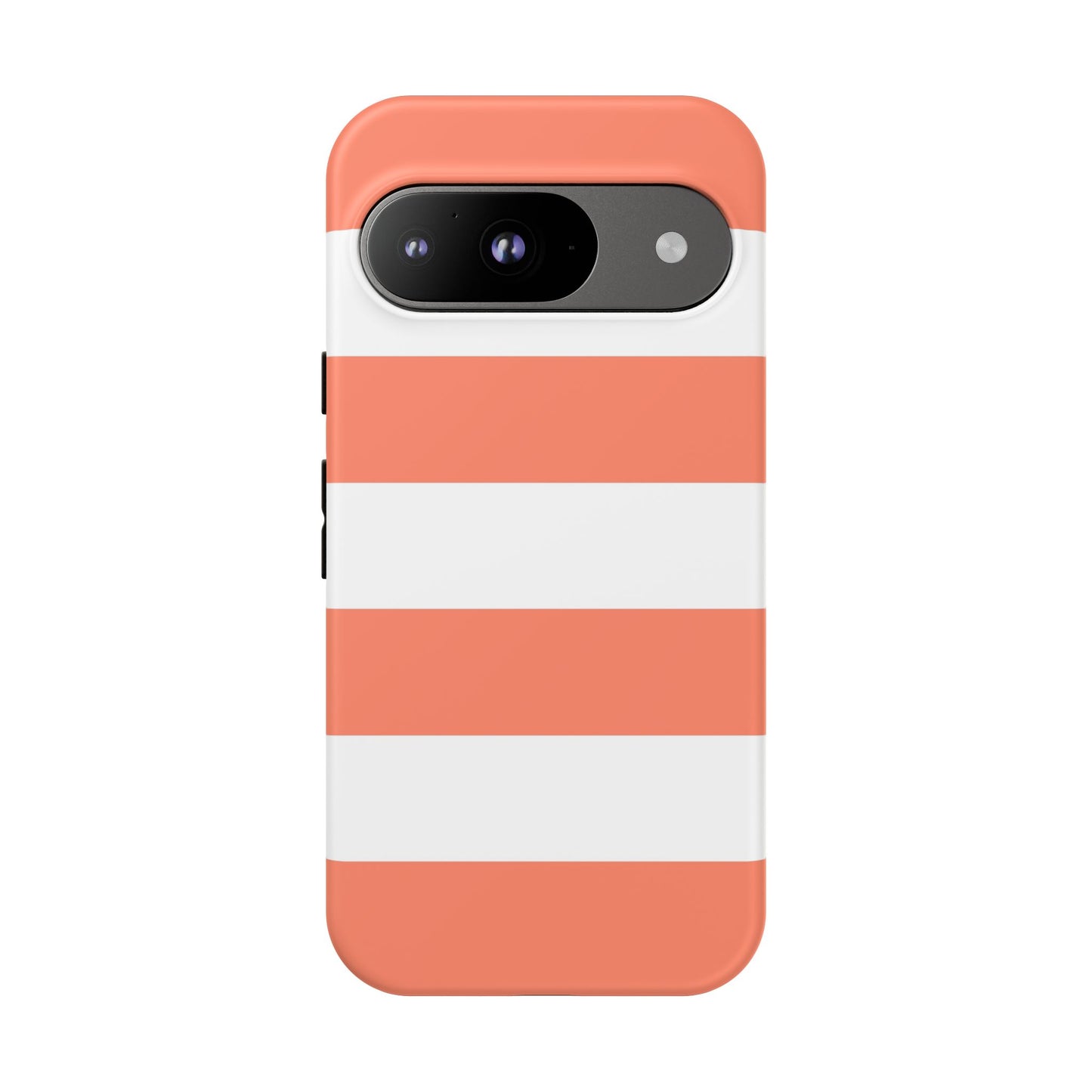 Coral Cabana Stripe Tough Phone Case