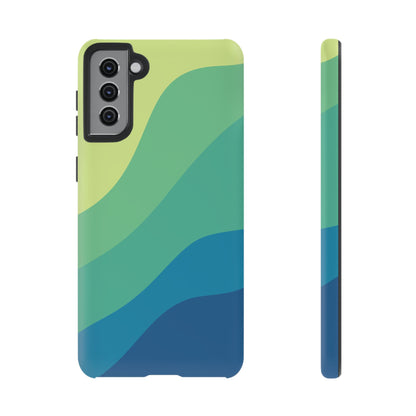 Coastal Green Wave Tough Phone Case