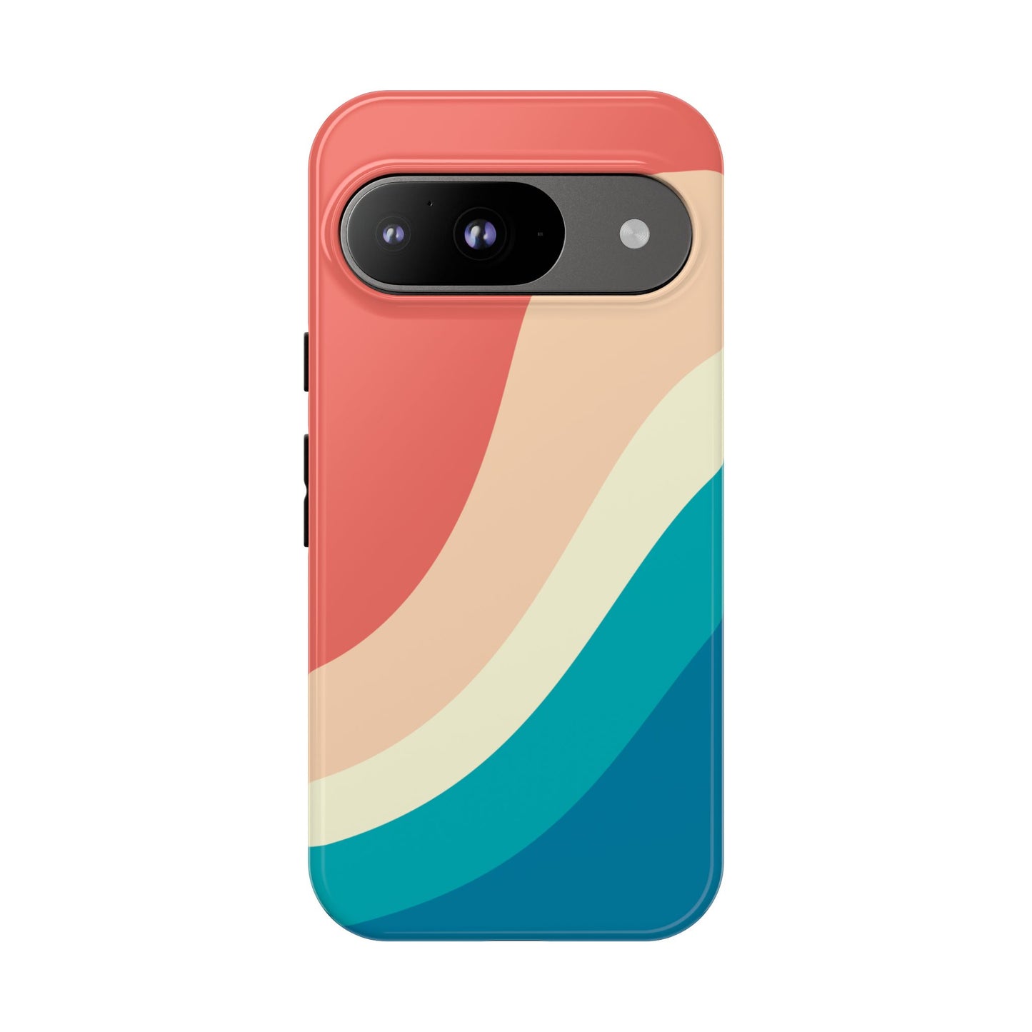 Retro Sunset Wave Tough Phone Case