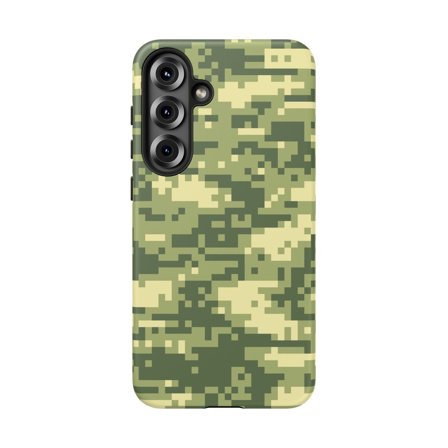 Olive Pixel Camo Tough Phone Case