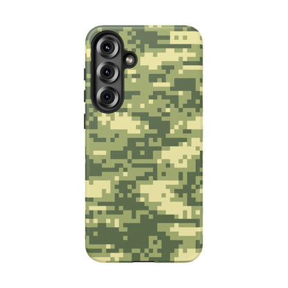 Olive Pixel Camo Tough Phone Case
