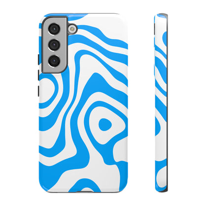Blue Contour Tough Phone Case