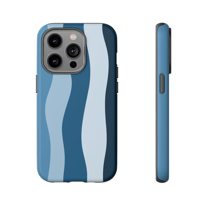 Blue Tide Wave Tough Phone Case