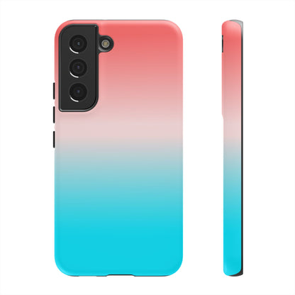 Pink Aqua Gradient Tough Phone Case