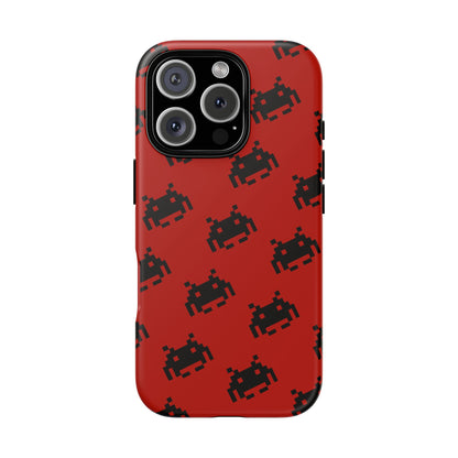 Red Pixel Alien Tough Phone Case