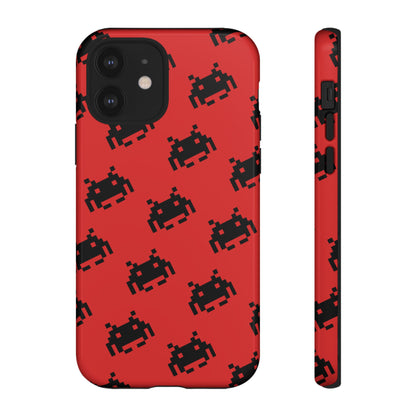 Red Pixel Alien Tough Phone Case