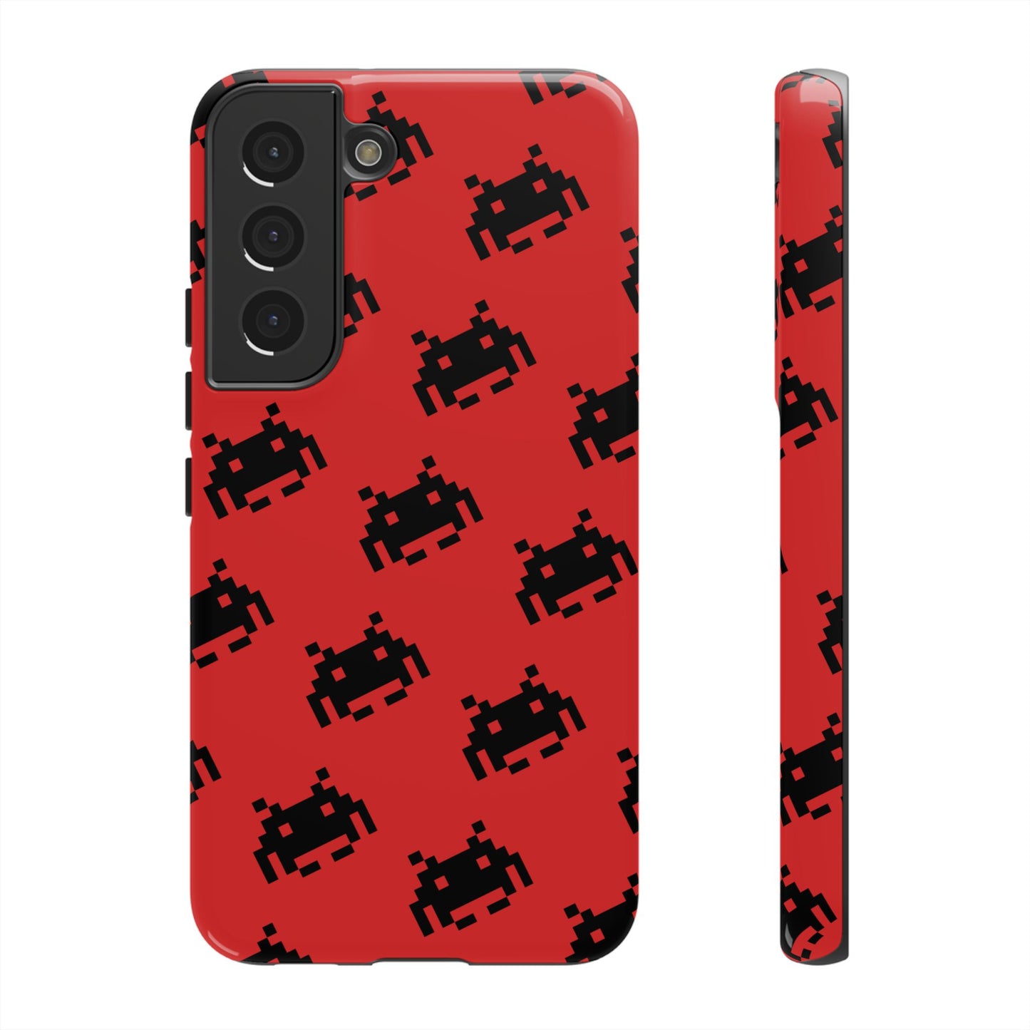 Red Pixel Alien Tough Phone Case