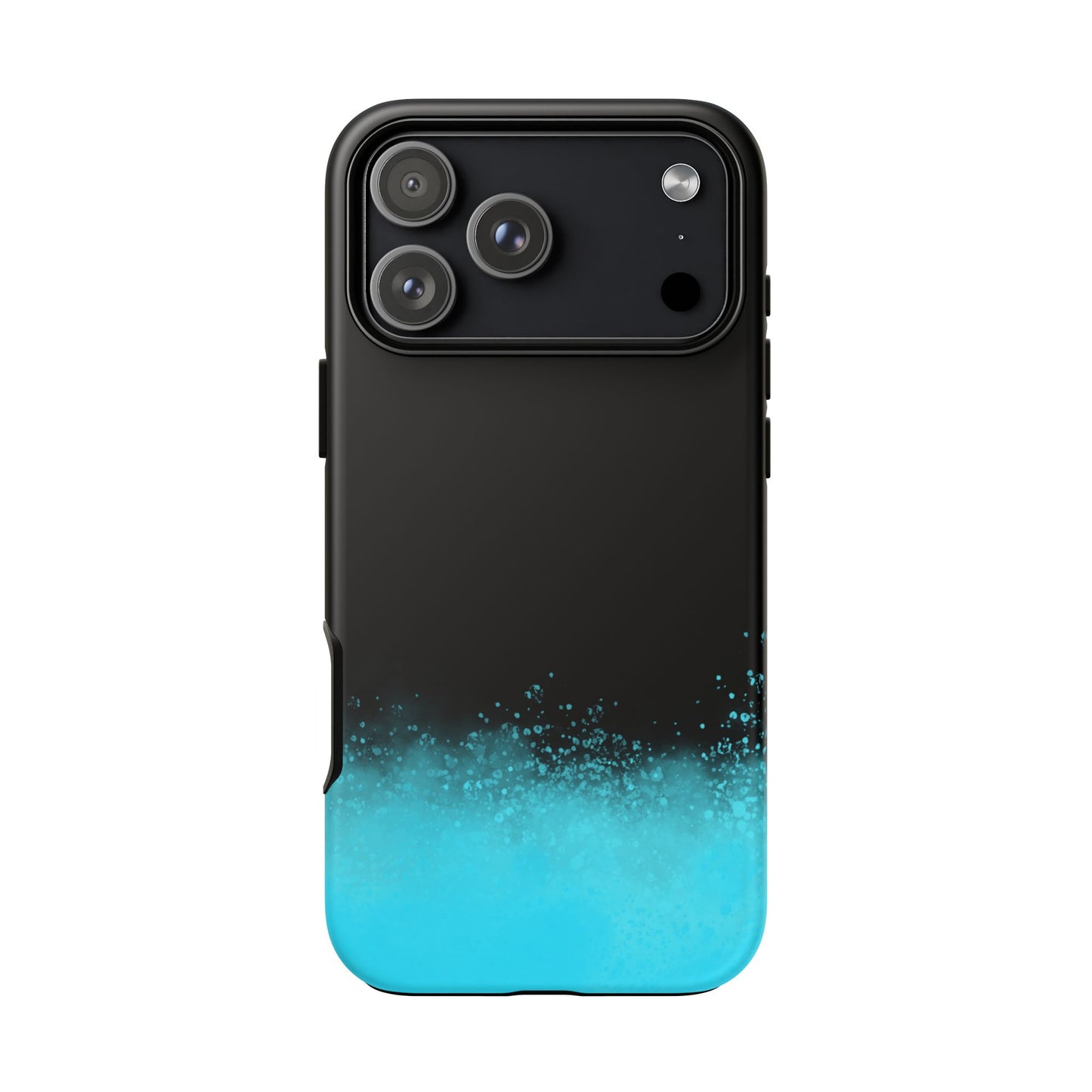 Black Aqua Splash Tough Phone Case