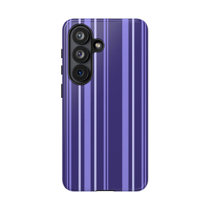 Berry Violet Stripe Tough Phone Case