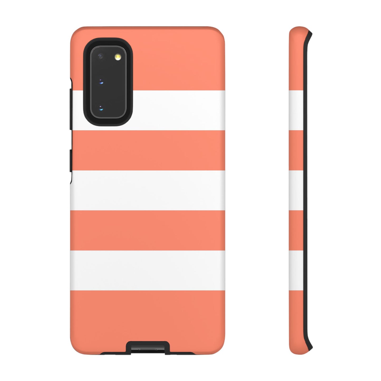 Coral Cabana Stripe Tough Phone Case